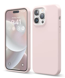 Apple silicone case-peach