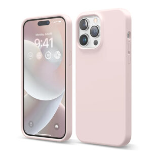 Apple silicone case-peach